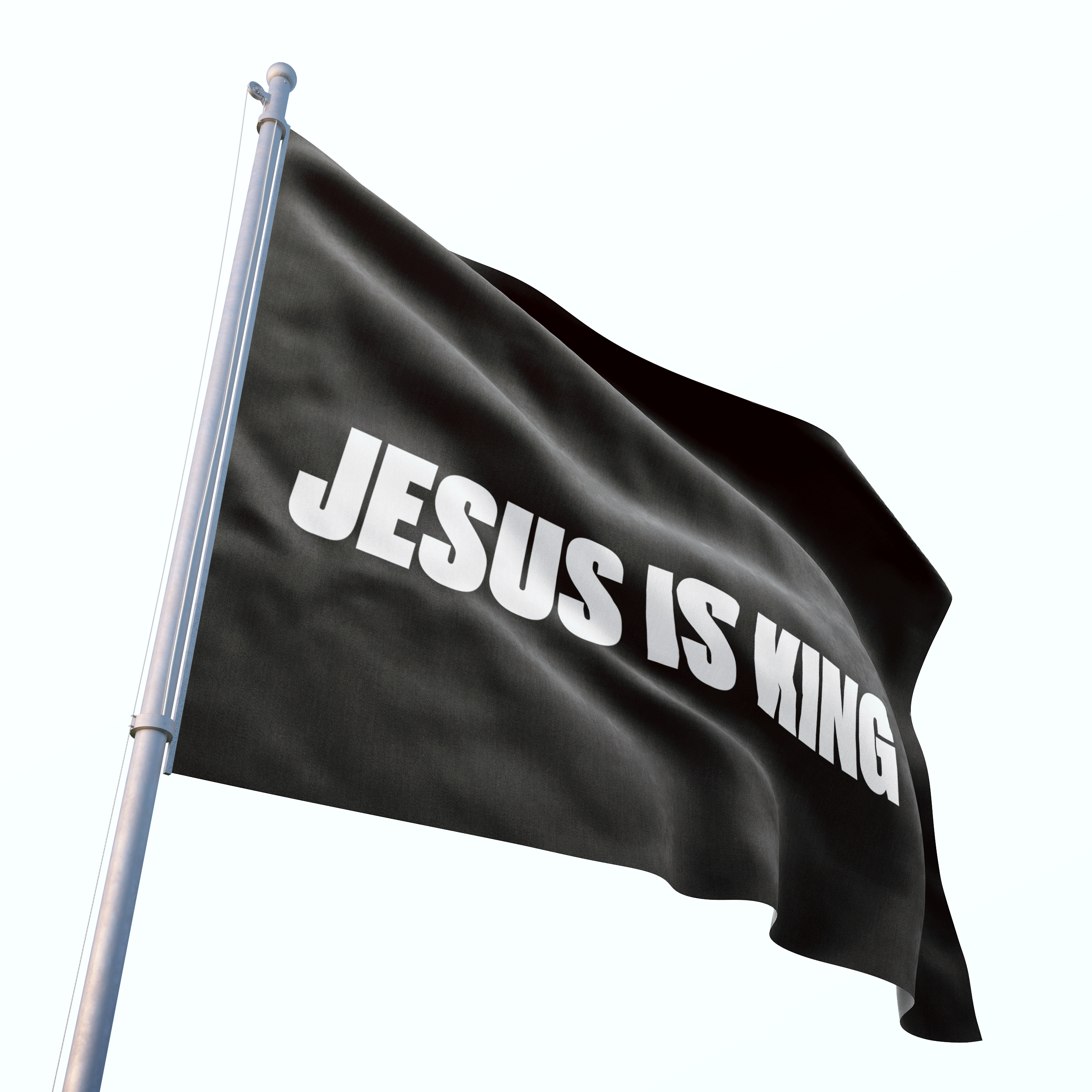 Jesus Is King Flag