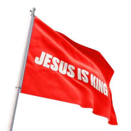 Jesus Is King Flag