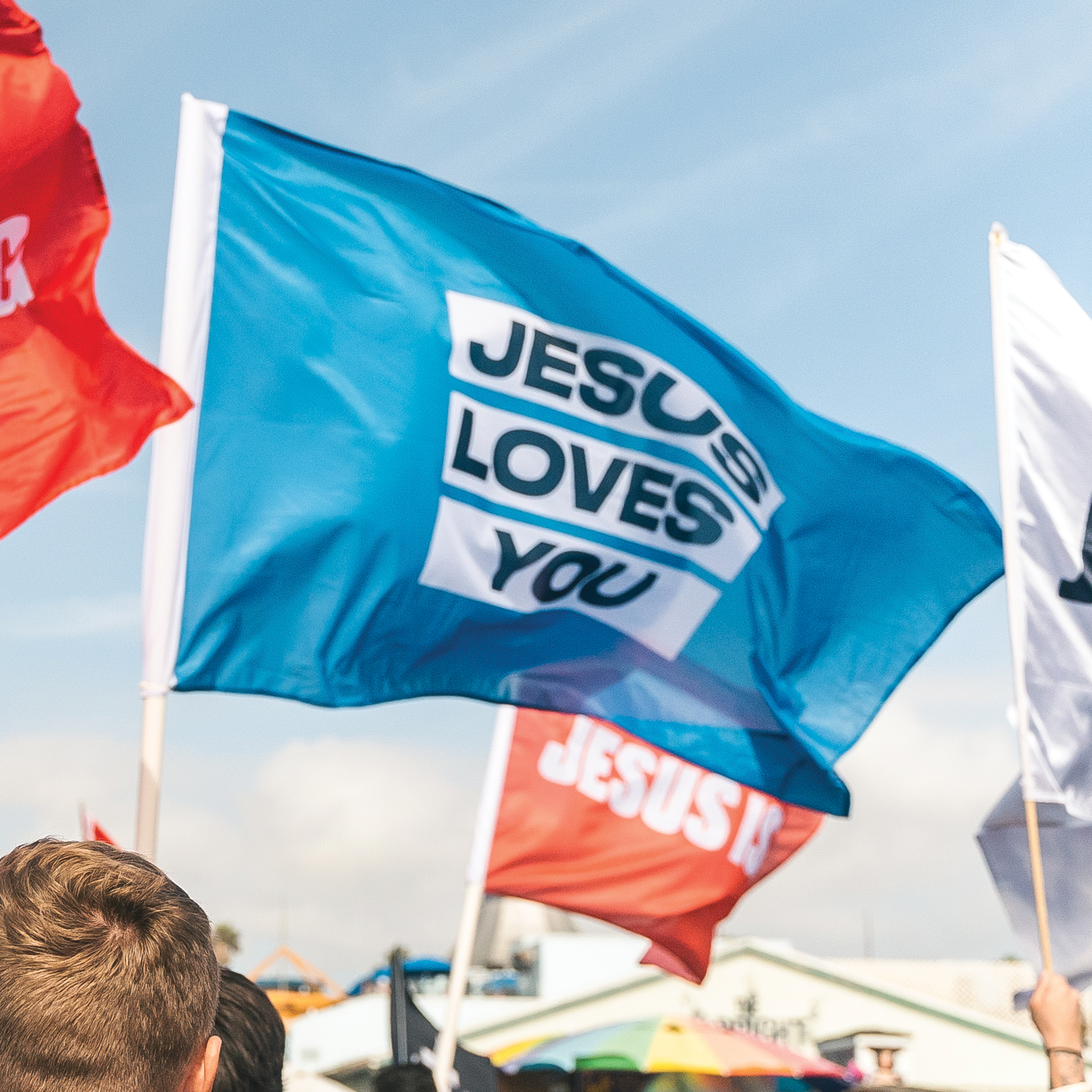 Jesus Loves You Flag