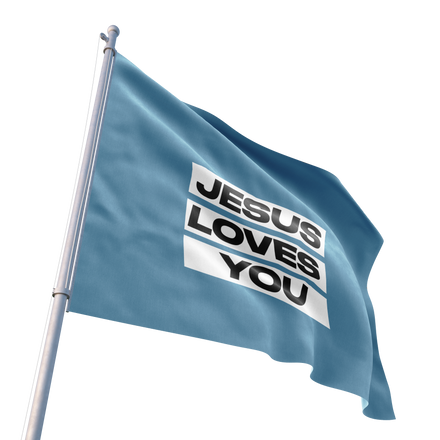 Jesus Loves You Flag