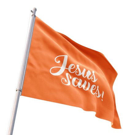 Jesus Saves Flag